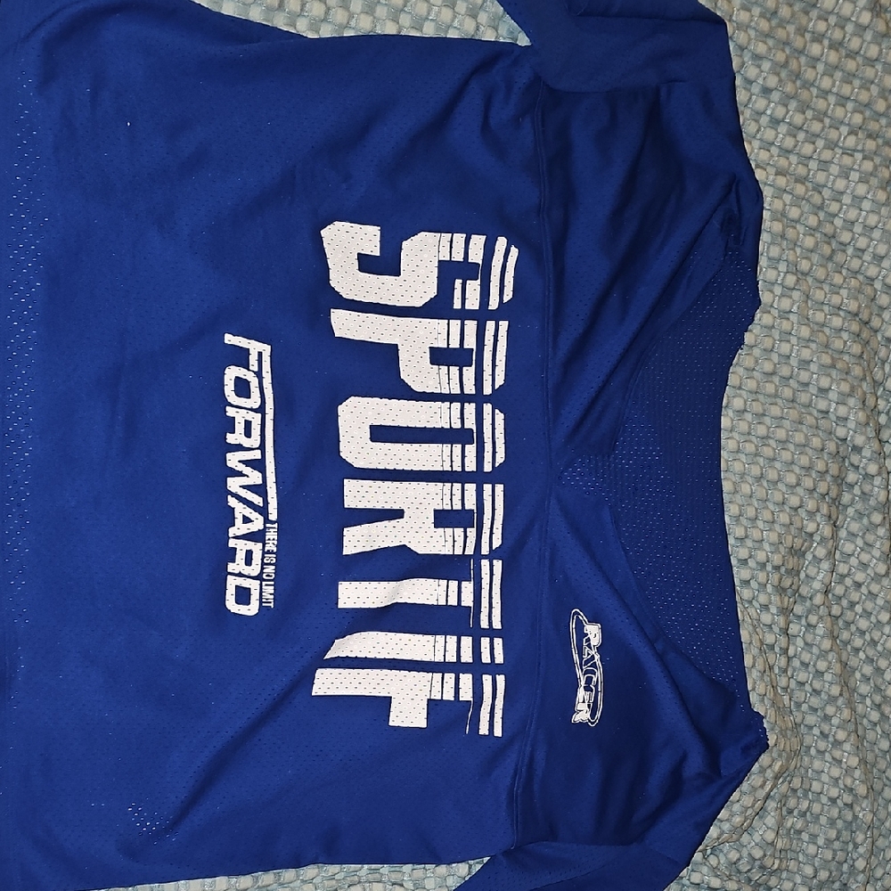 Blue Off The Shoulder Women's Jersey